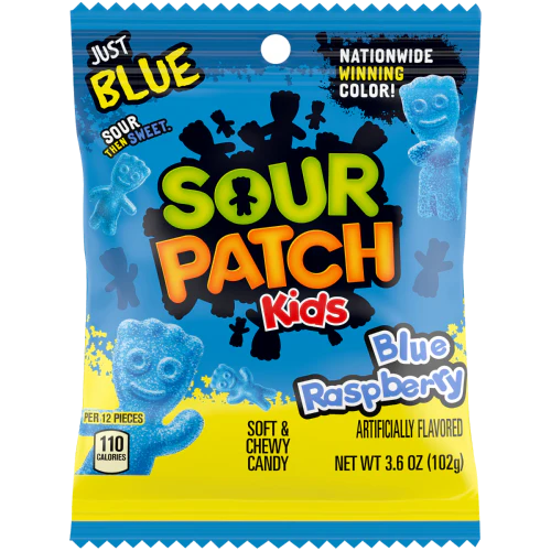 Sour Patch Kids Bleu Raspberry (102g)